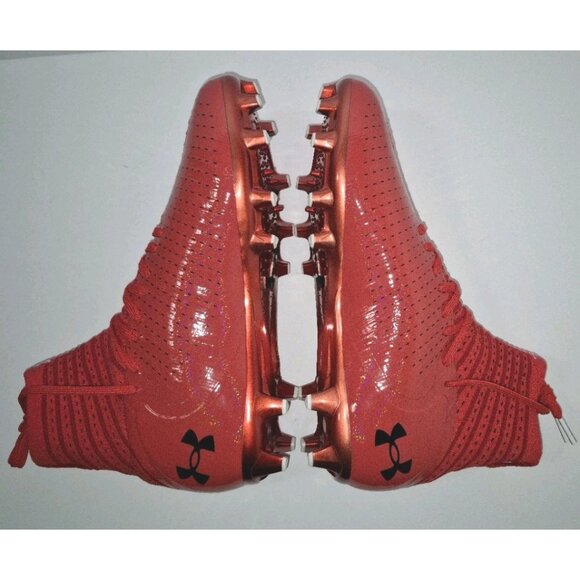 UNDER ARMOUR HIGHLIGHT 2 MC KNIT RED FOOTBALL CLEATS MEN\'S SIZE 8.5 & 12 main image 6